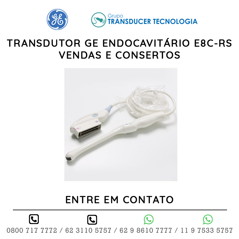 TRANSDUTOR GE ENDOCAVITÁRIO E8C RS - VENDAS E CONSERTOS
