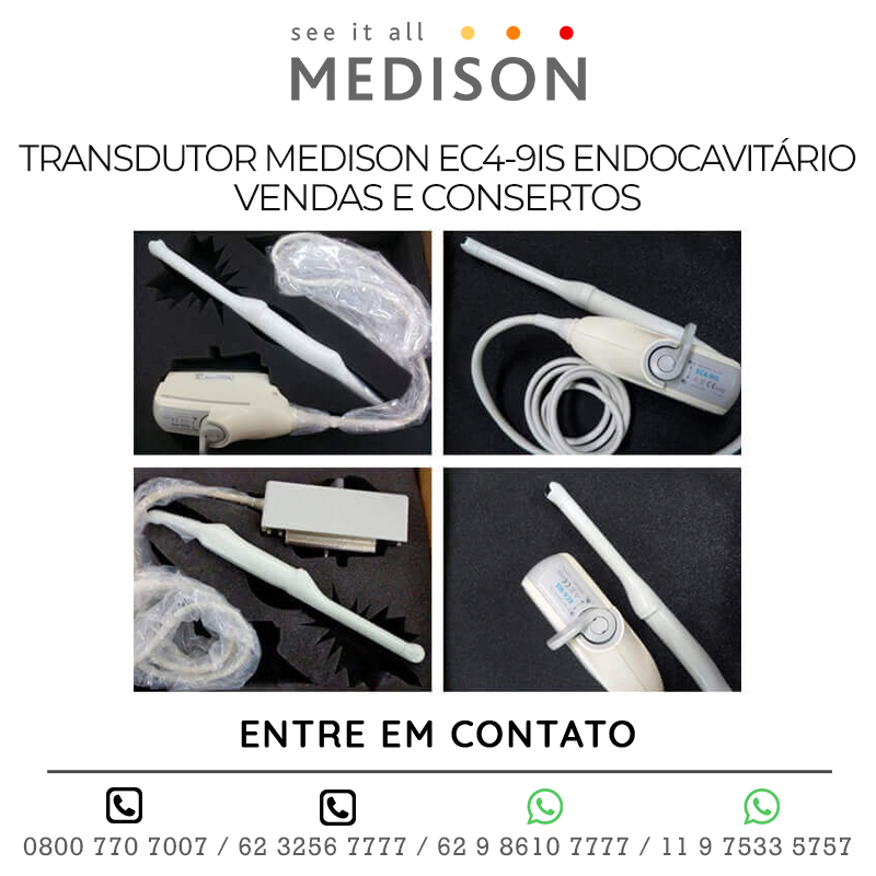 TRANSDUTOR MEDISON EC4 9IS ENDOCAVITÁRIO - VENDAS E CONSERTOS