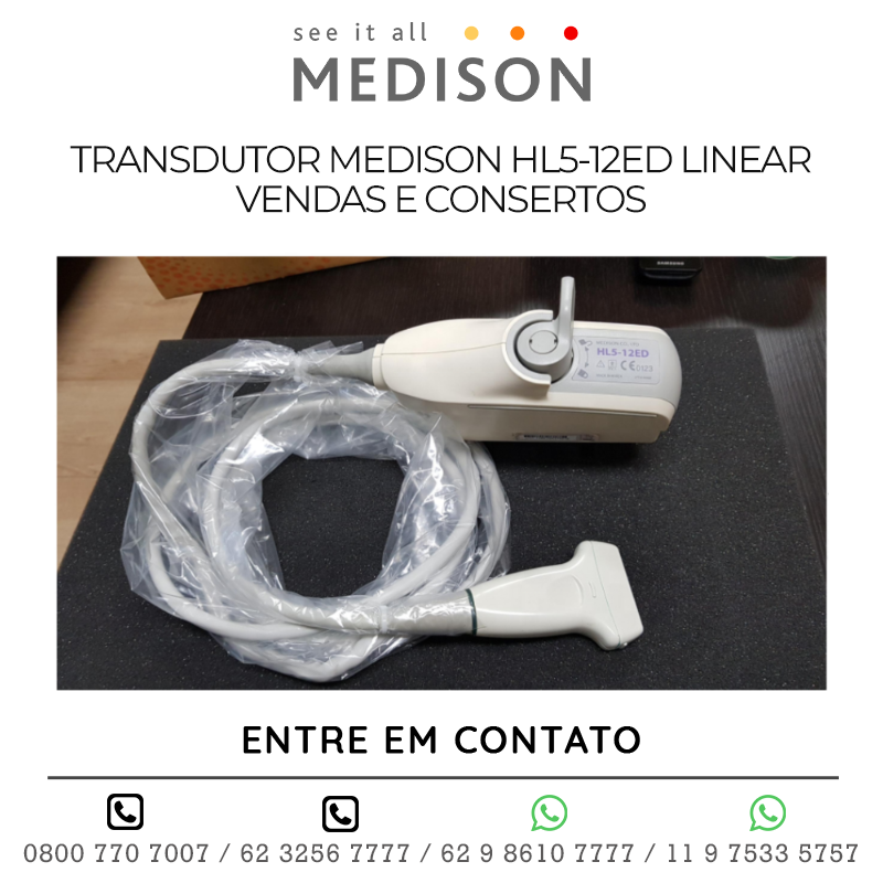 TRANSDUTOR MEDISON HL5 12ED LINEAR - VENDAS E CONSERTOS