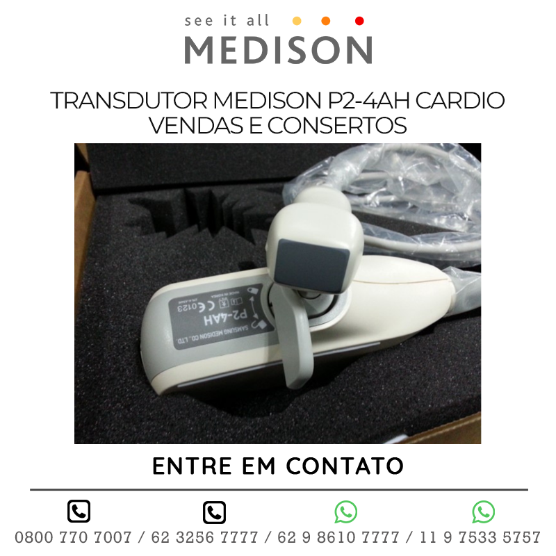 TRANSDUTOR MEDISON P2 4AH CARDIO - VENDAS E CONSERTOS