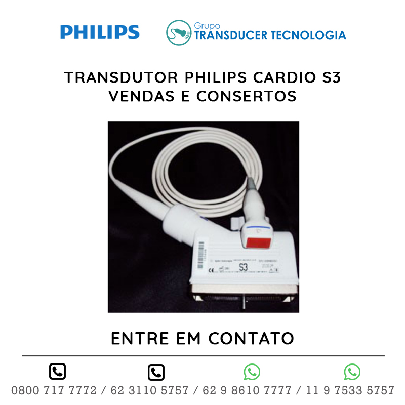 TRANSDUTOR PHILIPS CARDIO S3 - VENDAS E CONSERTOS