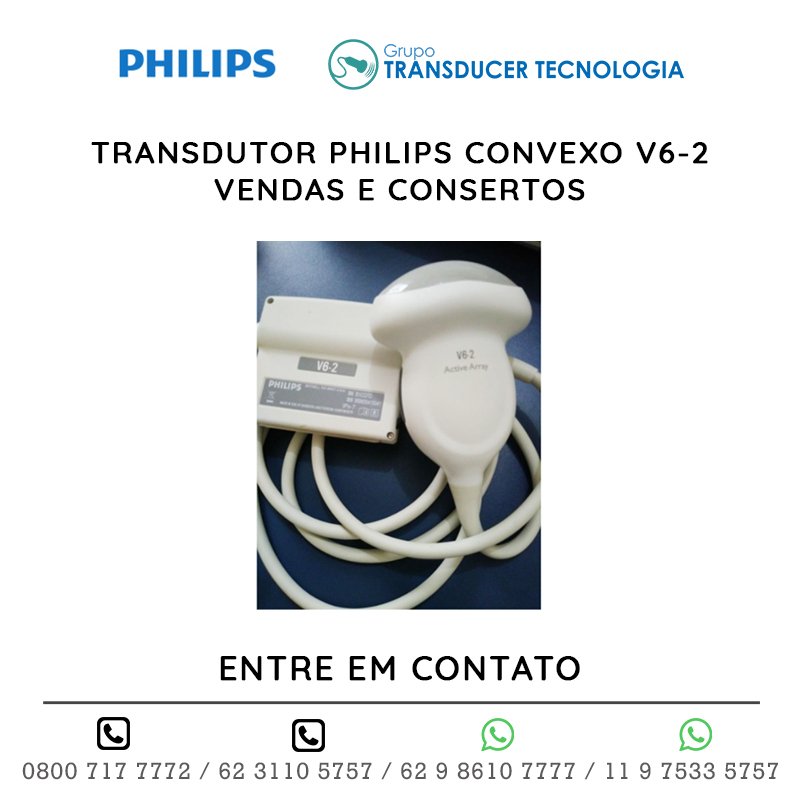 TRANSDUTOR PHILIPS CONVEXO V6 2 - VENDAS E CONSERTOS