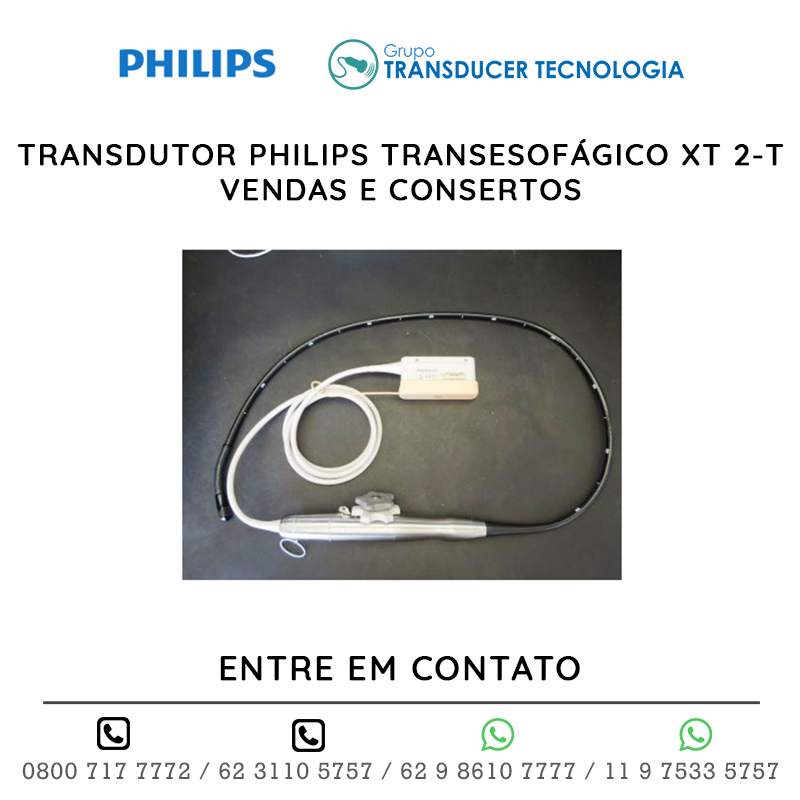 TRANSDUTOR PHILIPS TRANSESOFÁGICO XT 2 T - VENDAS E CONSERTOS
