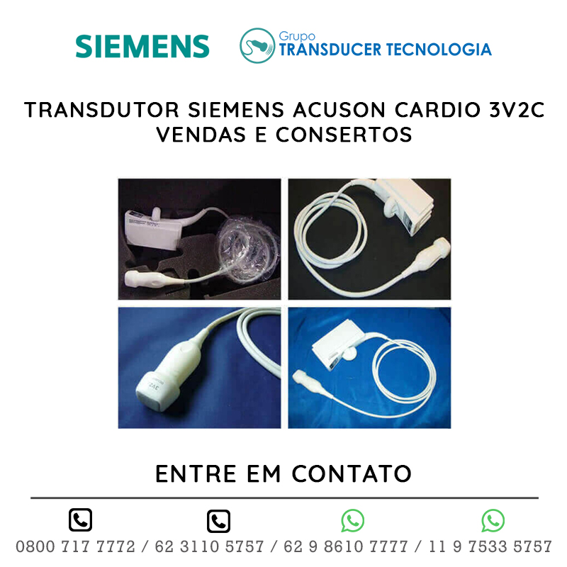 TRANSDUTOR SIEMENS ACUSON CARDIO 3V2C - VENDAS E CONSERTOS