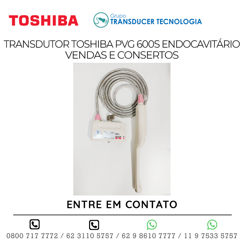 TRANSDUTOR TOSHIBA PVG 600S ENDOCAVITÁRIO - VENDAS E CONSERTOS