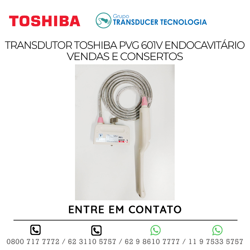 TRANSDUTOR TOSHIBA PVG 601V ENDOCAVITÁRIO - VENDAS E CONSERTOS
