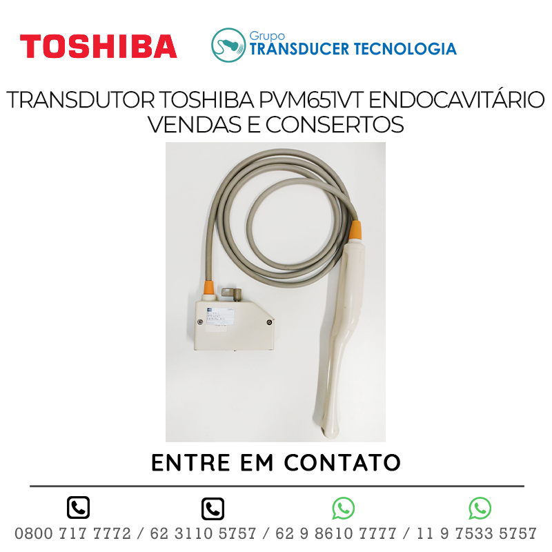 TRANSDUTOR TOSHIBA PVM 651VT ENDOCAVITÁRIO - VENDAS E CONSERTOS