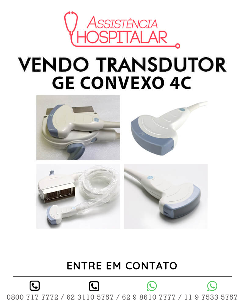 VENDO TRANSDUTOR GE CONVEXO 4C NOVO