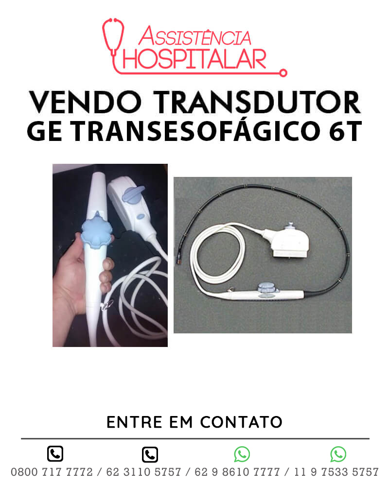 VENDO TRANSDUTOR GE TRANSESOFÁGICO 6T NOVO
