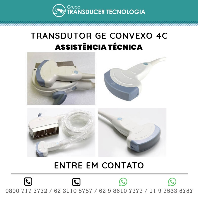 ASSISTENCIA TECNICA TRANSDUTOR GE CONVEXO 4C