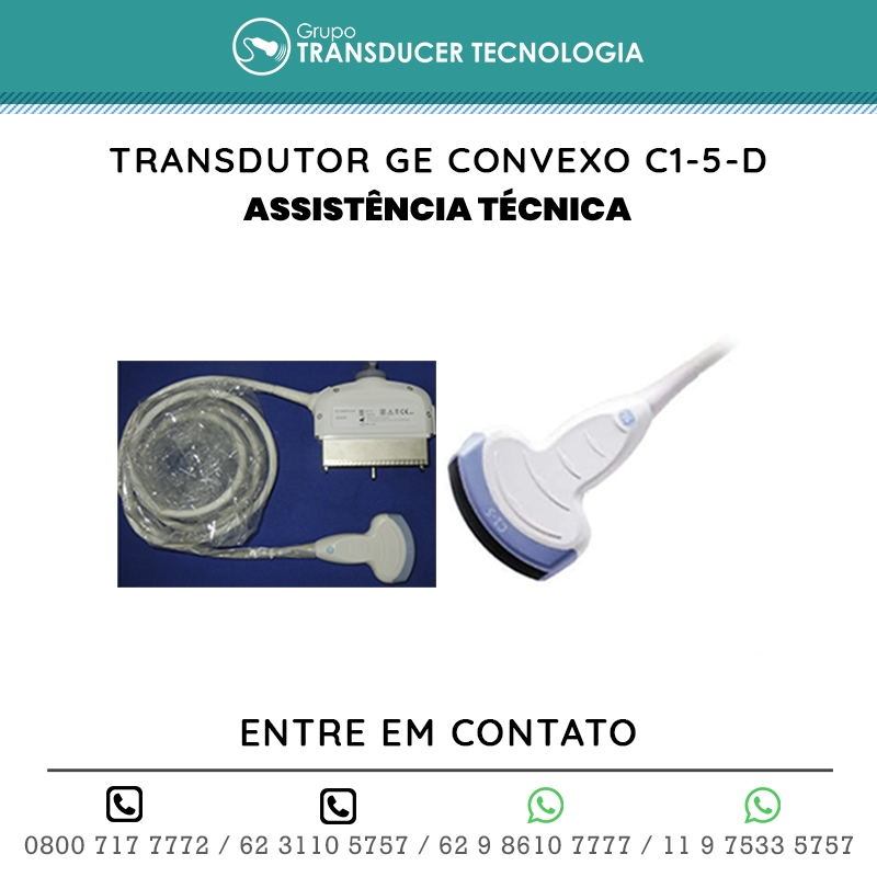 ASSISTENCIA TECNICA TRANSDUTOR GE CONVEXO C1 5 D