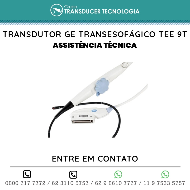 ASSISTENCIA TECNICA TRANSDUTOR GE TRANSESOFAGICO TEE 9T