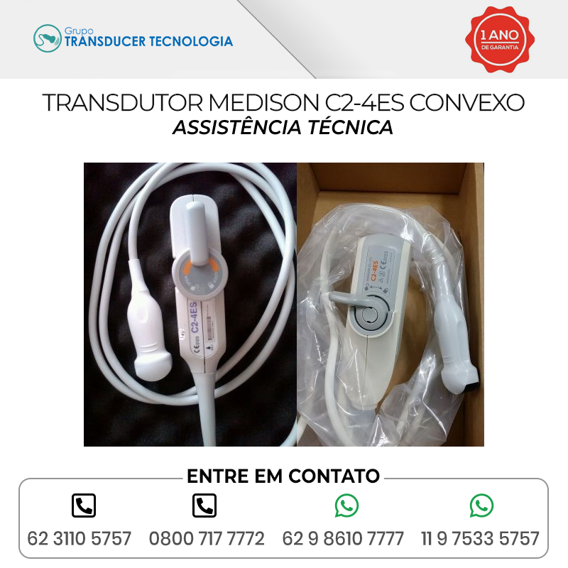 ASSISTENCIA TECNICA TRANSDUTOR MEDISON C2 4ES CONVEXO