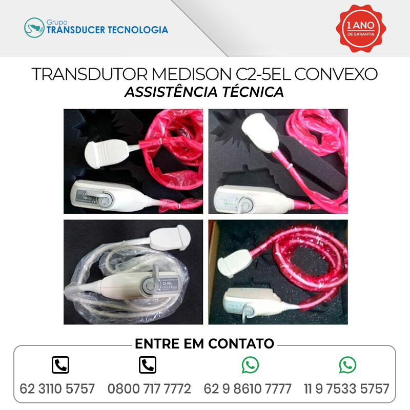 ASSISTENCIA TECNICA TRANSDUTOR MEDISON C2 5EL CONVEXO