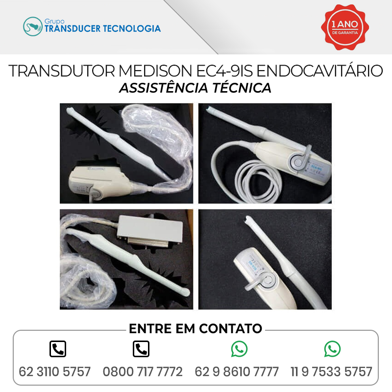 ASSISTENCIA TECNICA TRANSDUTOR MEDISON EC4 9IS ENDOCAVITARIO