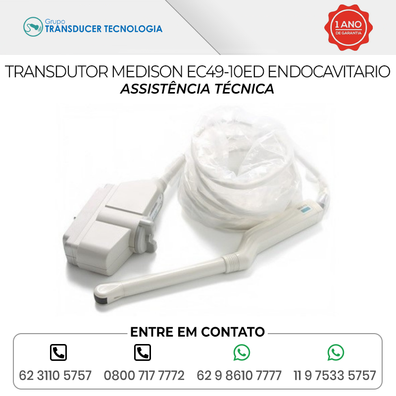 ASSISTENCIA TECNICA TRANSDUTOR MEDISON EC49 10ED ENDOCAVITARIO