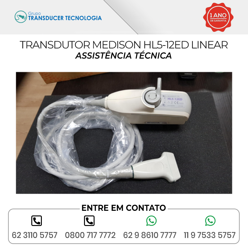 ASSISTENCIA TECNICA TRANSDUTOR MEDISON HL5 12ED LINEAR