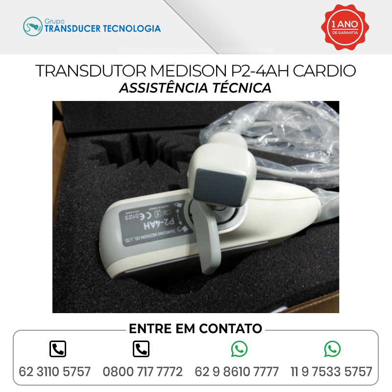 ASSISTENCIA TECNICA TRANSDUTOR MEDISON P2 4AH CARDIO