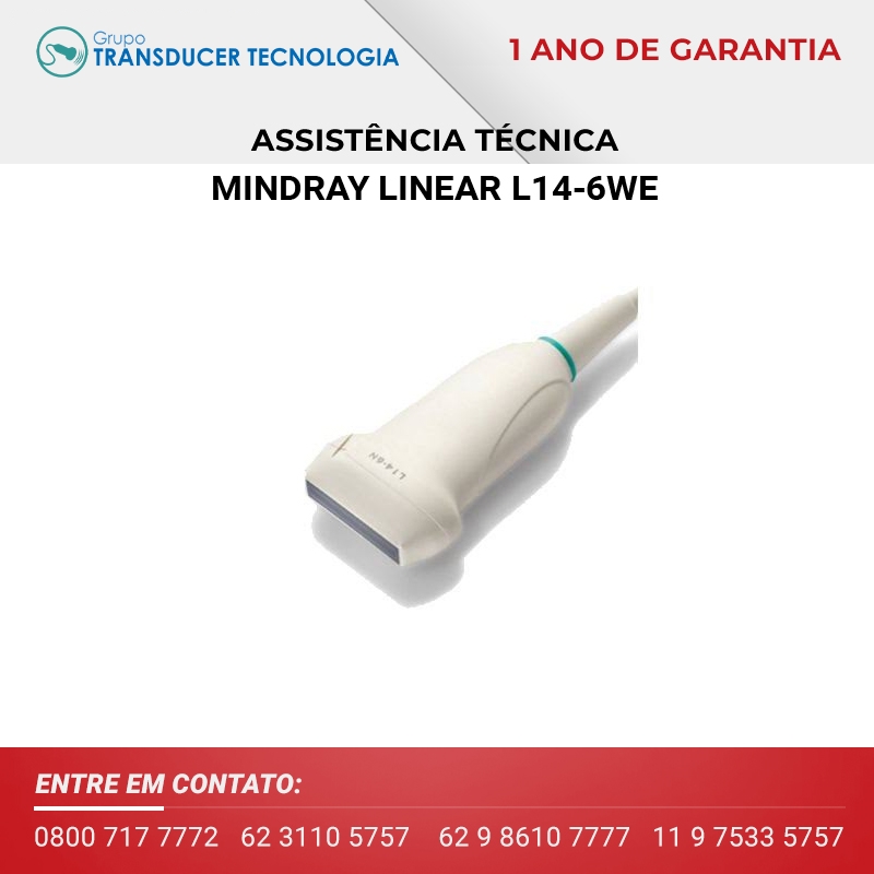 ASSISTENCIA TECNICA TRANSDUTOR MINDRAY LINEAR L14 6NE