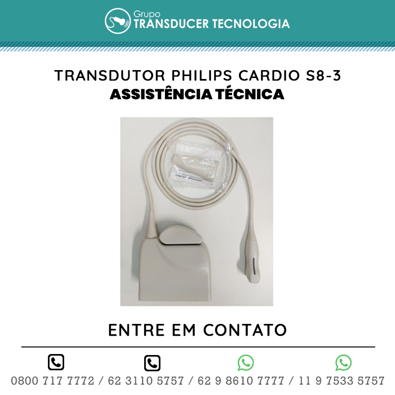 ASSISTENCIA TECNICA TRANSDUTOR PHILIPS CARDIO S8 3