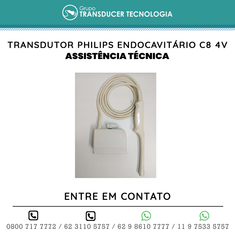 ASSISTENCIA TECNICA TRANSDUTOR PHILIPS ENDOCAVITARIO C8 4V