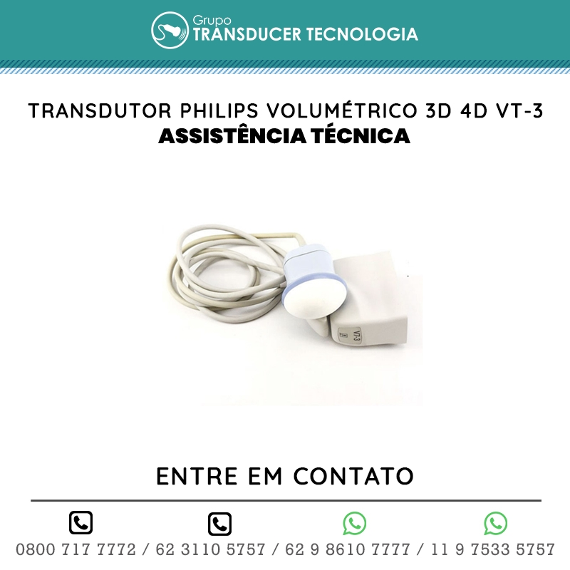 ASSISTENCIA TECNICA TRANSDUTOR PHILIPS VOLUMETRICO 3D 4D VT 3