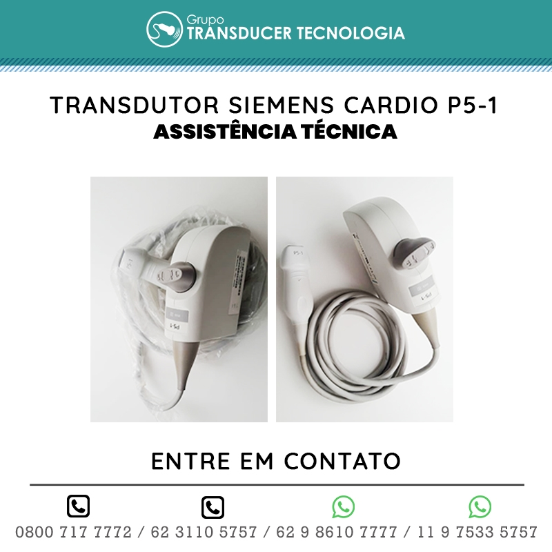 ASSISTENCIA TECNICA TRANSDUTOR SIEMENS CARDIO P5 1