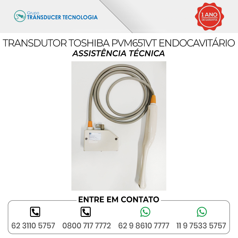 ASSISTENCIA TECNICA TRANSDUTOR TOSHIBA PVM 651VT ENDOCAVITARIO