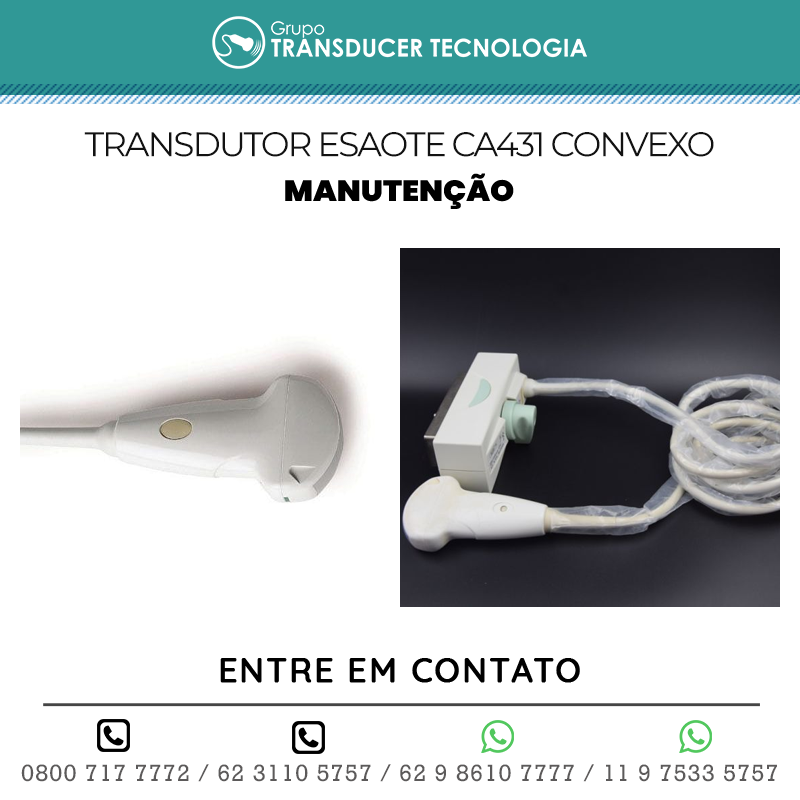 MANUTENCAO TRANSDUTOR ESAOTE CA431 CONVEXO