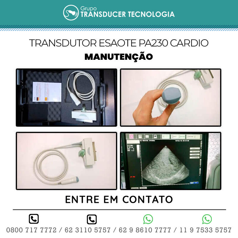 MANUTENCAO TRANSDUTOR ESAOTE PA230 CARDIO