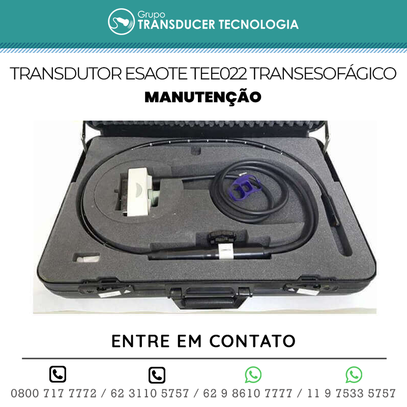 MANUTENCAO TRANSDUTOR ESAOTE TEE 022 TRANSESOFAGICO