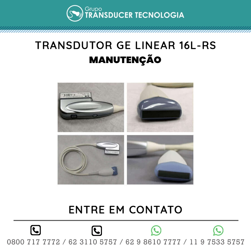 MANUTENCAO TRANSDUTOR GE LINEAR 16L RS