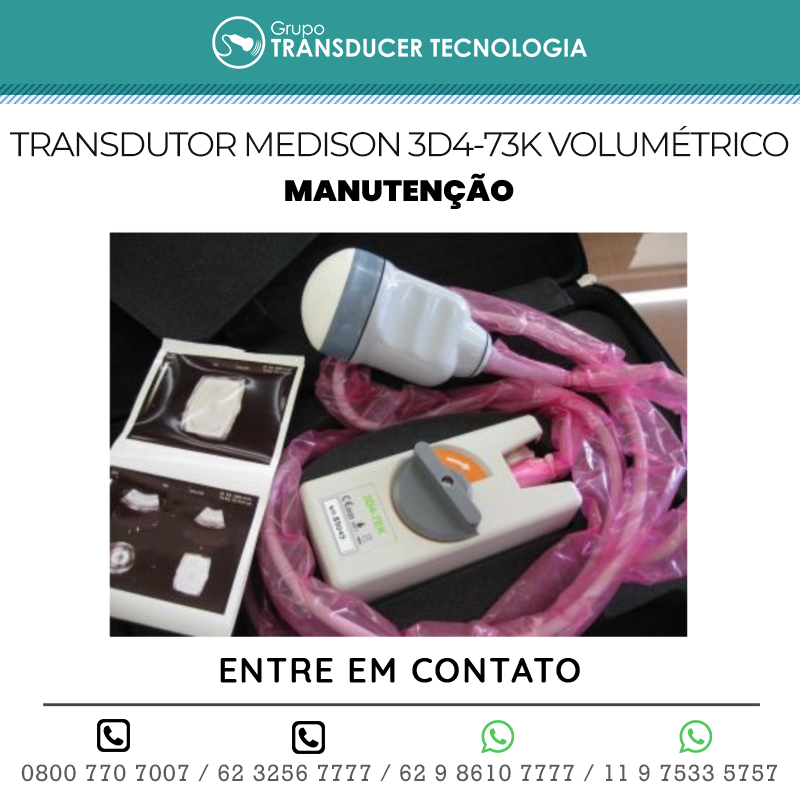 MANUTENCAO TRANSDUTOR MEDISON 3D4 73K VOLUMETRICO