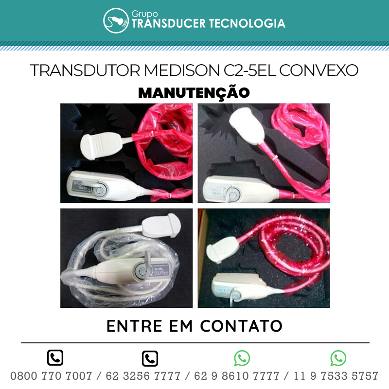 MANUTENCAO TRANSDUTOR MEDISON C2 5EL CONVEXO