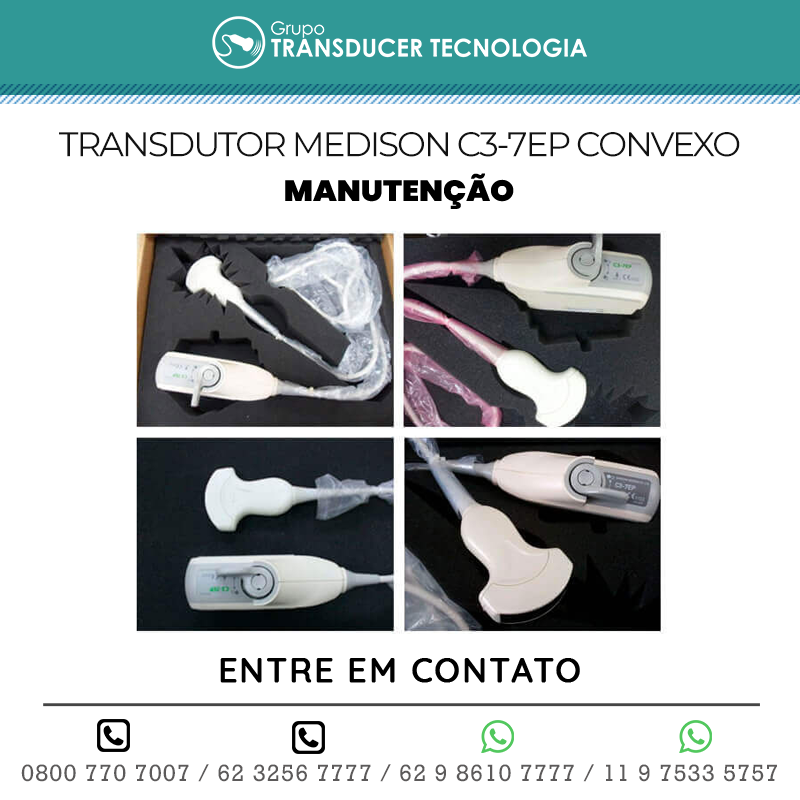 MANUTENCAO TRANSDUTOR MEDISON C3 7EP CONVEXO