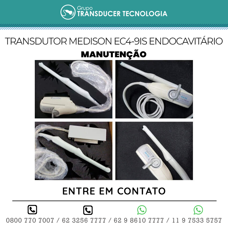 MANUTENCAO TRANSDUTOR MEDISON EC4 9IS ENDOCAVITARIO