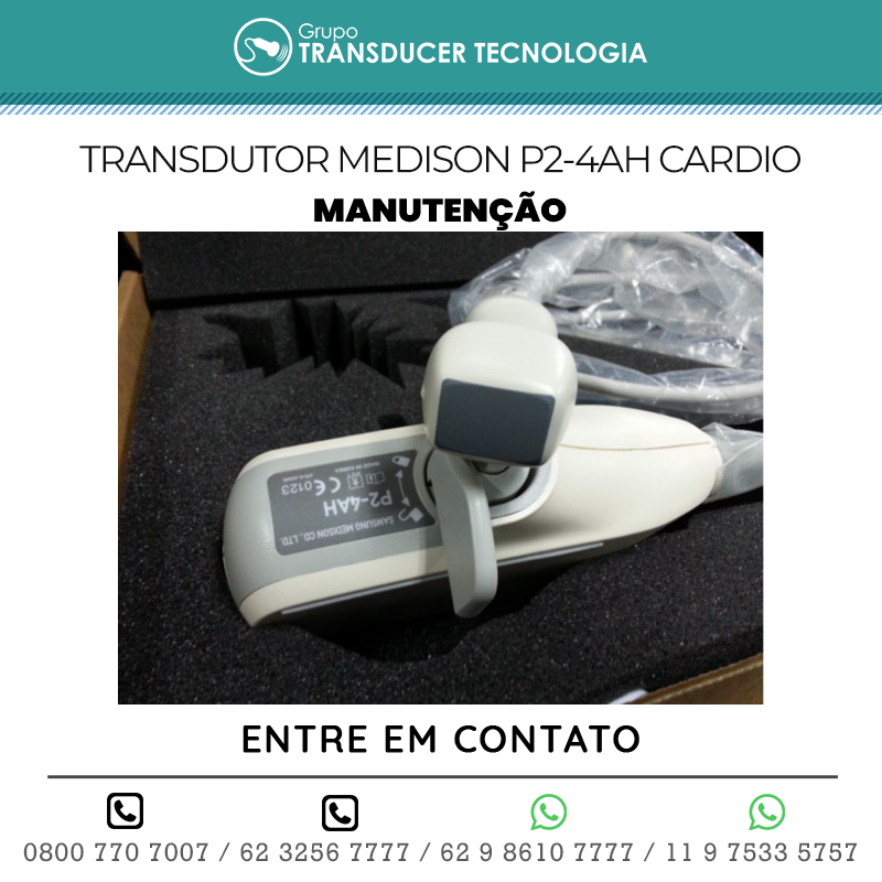 MANUTENCAO TRANSDUTOR MEDISON P2 4AH CARDIO