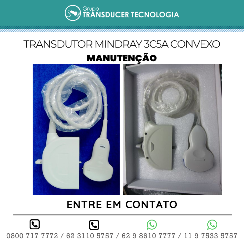 MANUTENCAO TRANSDUTOR MINDRAY 3C5A CONVEXO