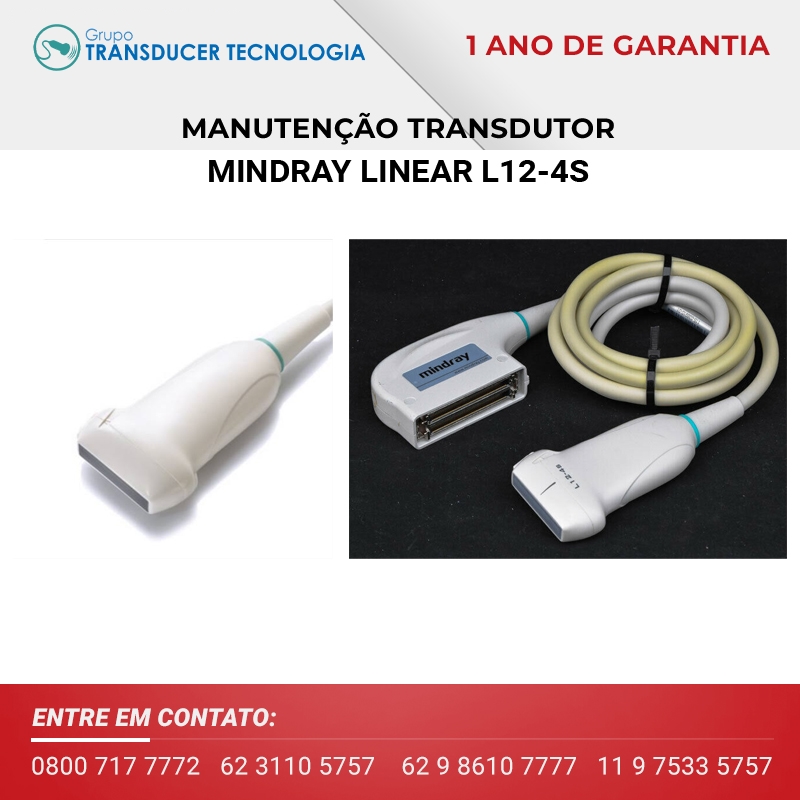 MANUTENCAO TRANSDUTOR MINDRAY LINEAR L12 4S