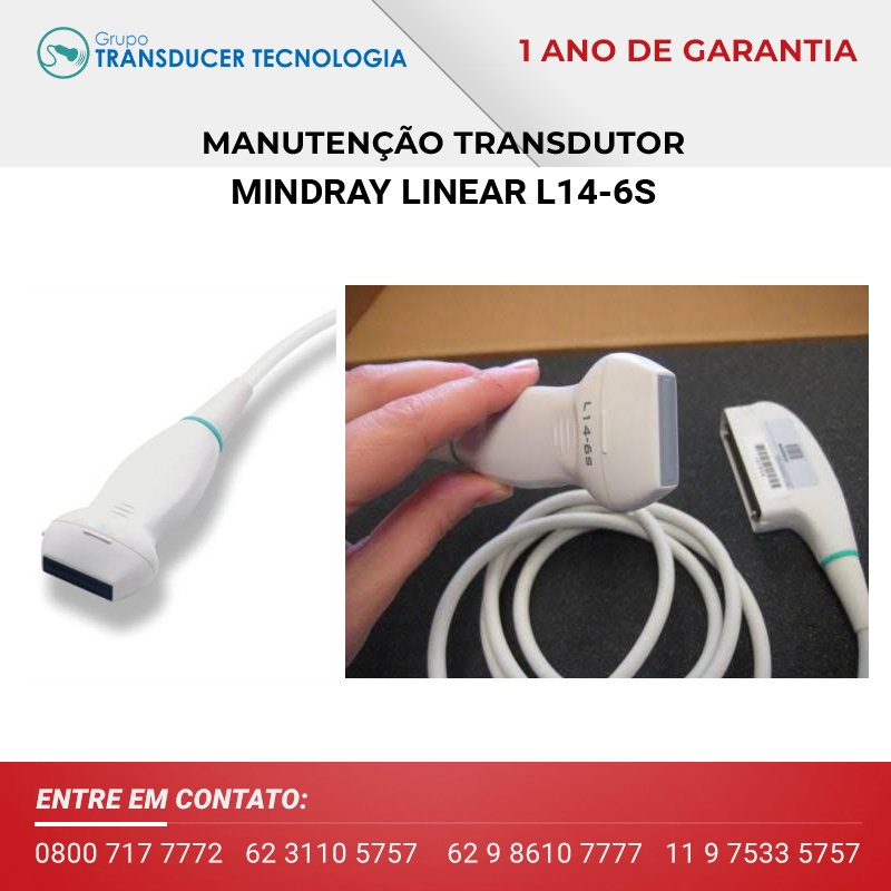 MANUTENCAO TRANSDUTOR MINDRAY LINEAR L14 6S