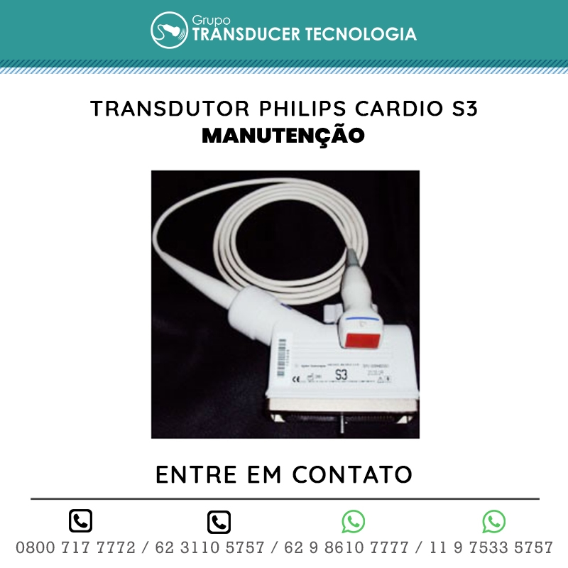 MANUTENCAO TRANSDUTOR PHILIPS CARDIO S3