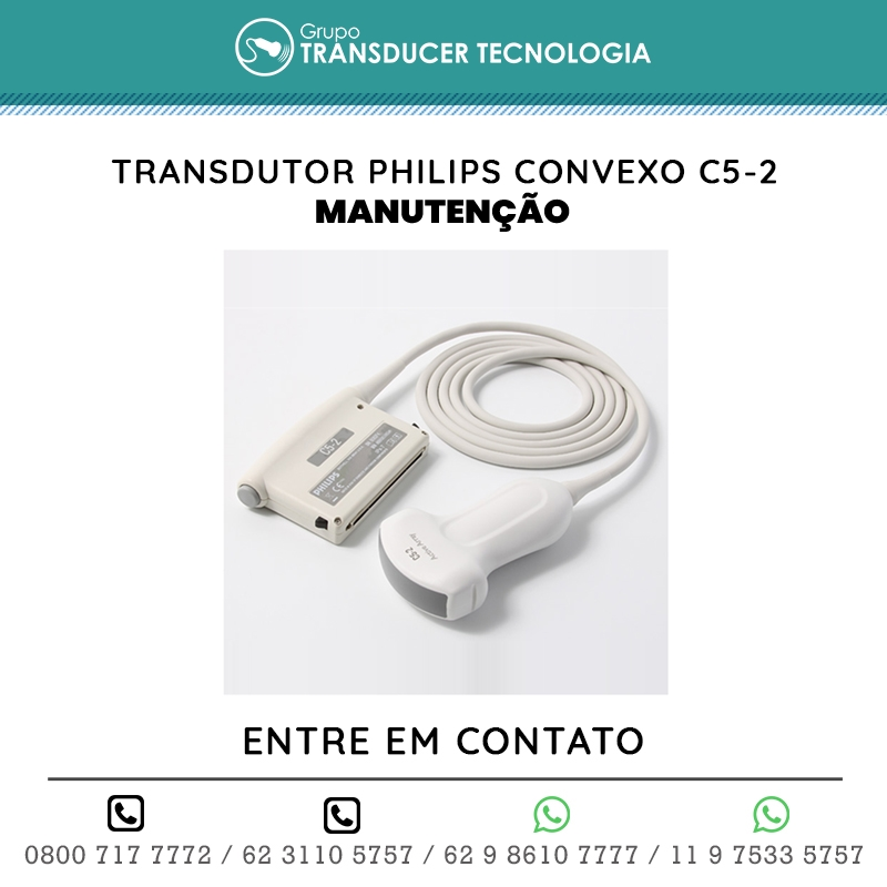 MANUTENCAO TRANSDUTOR PHILIPS CONVEXO C5 2