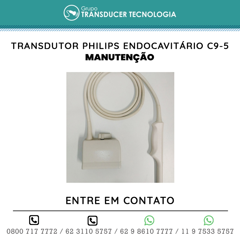 MANUTENCAO TRANSDUTOR PHILIPS ENDOCAVITARIO C9 5