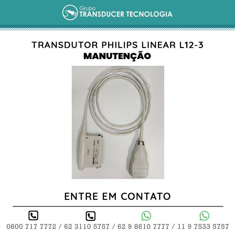 MANUTENCAO TRANSDUTOR PHILIPS LINEAR L12 3