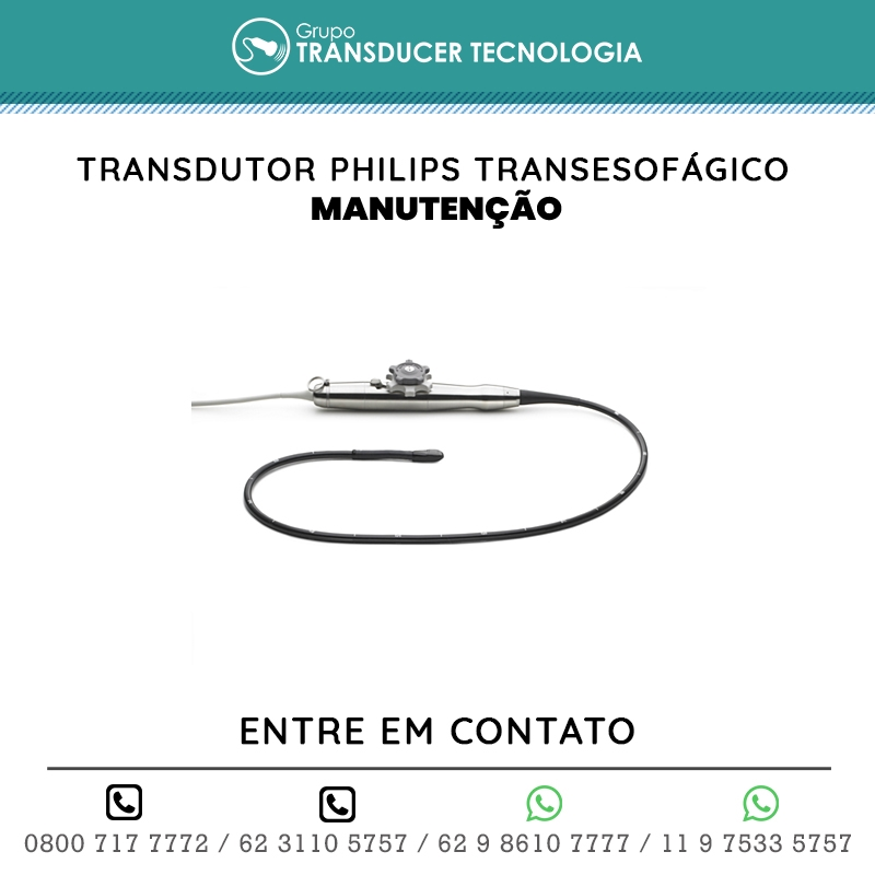 MANUTENCAO TRANSDUTOR PHILIPS TRANSESOFAGICO XT 27 LIVE 3D