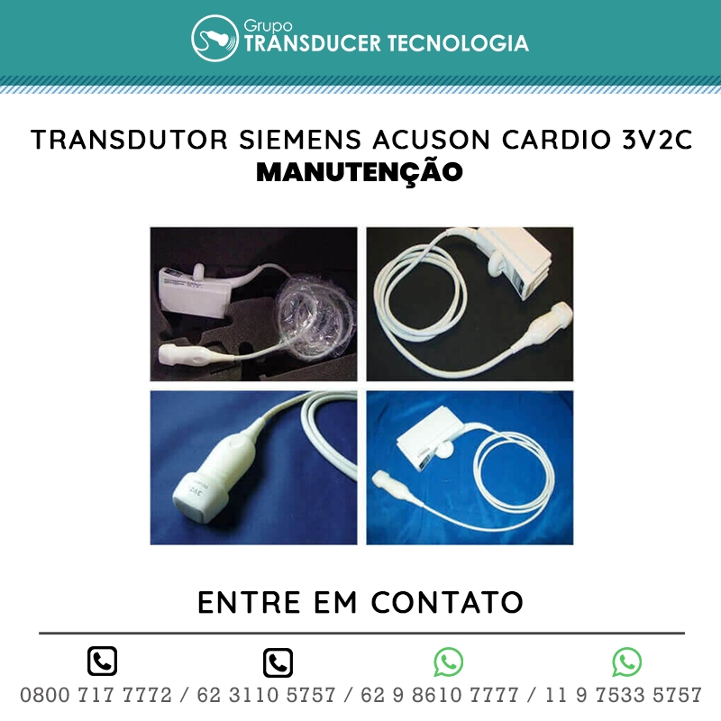 MANUTENCAO TRANSDUTOR SIEMENS ACUSON CARDIO 3V2C