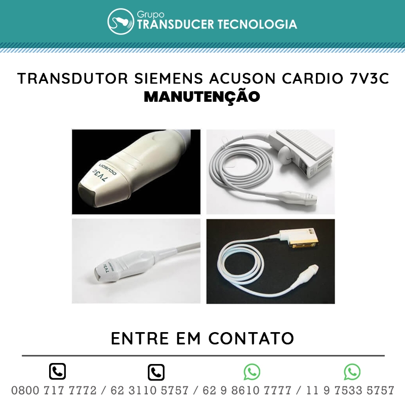 MANUTENCAO TRANSDUTOR SIEMENS ACUSON CARDIO 7V3C