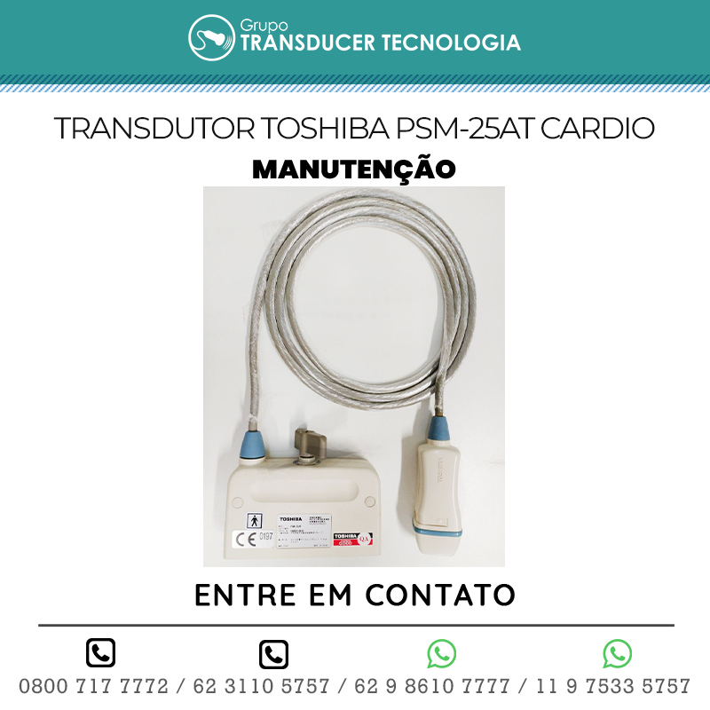 MANUTENCAO TRANSDUTOR TOSHIBA PSM 25AT CARDIO