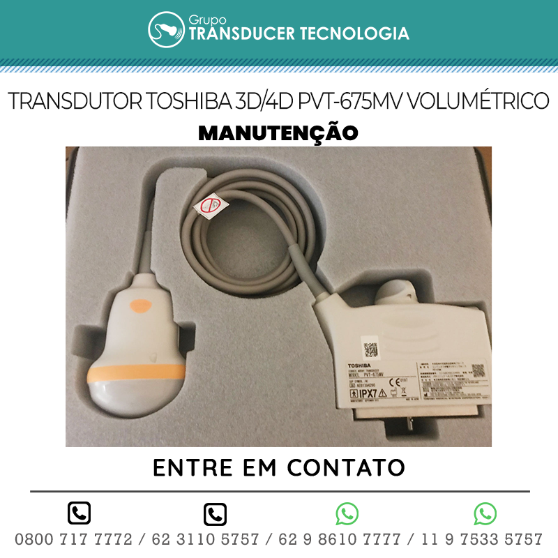 MANUTENCAO TRANSDUTOR TOSHIBA PVT 675MV VOLUMETRICO