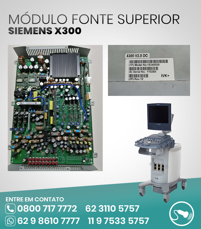 MODULO FONTE SUPERIOR ULTRASSOM SIEMENS X300